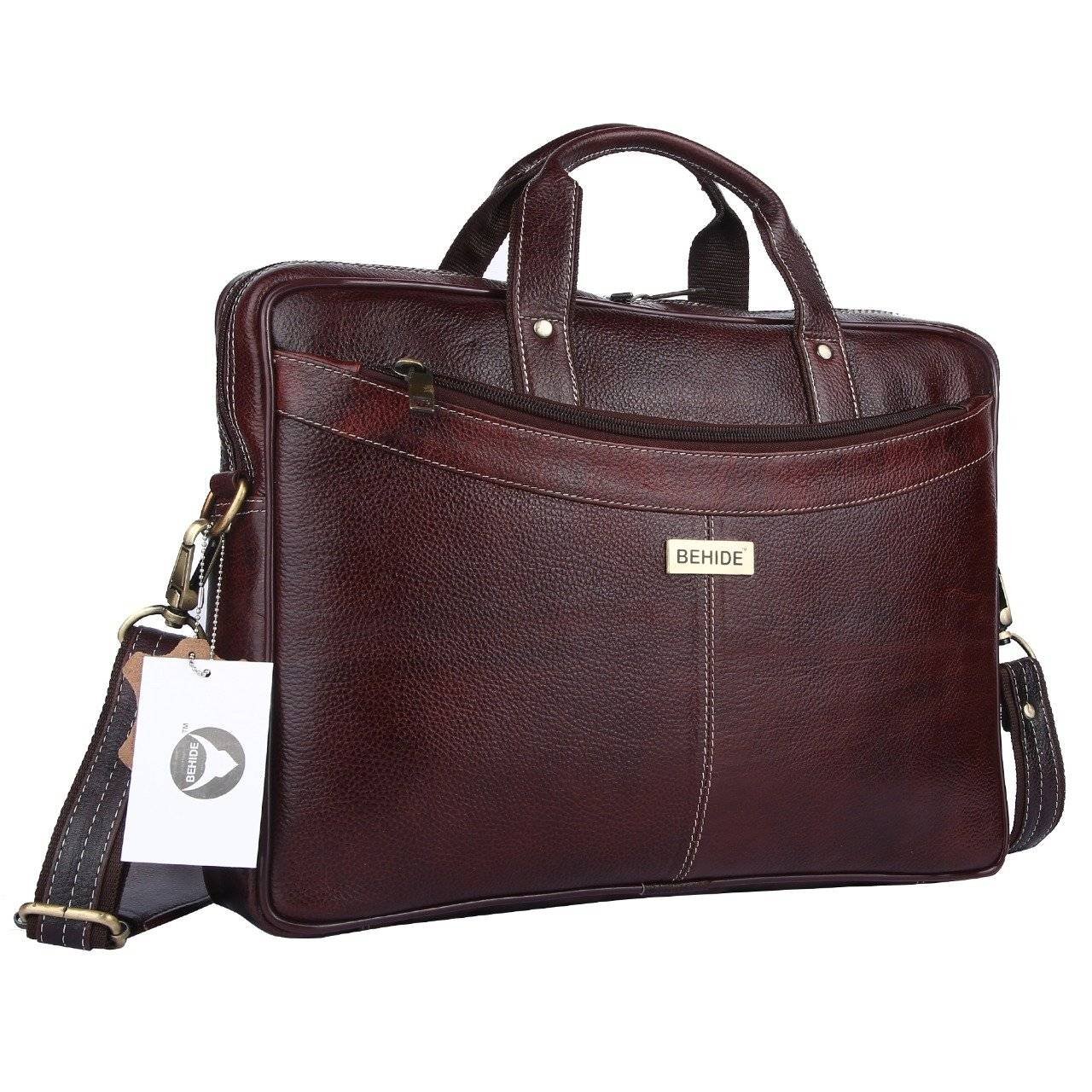 Behide Leather Briefcase | Across Infomedia