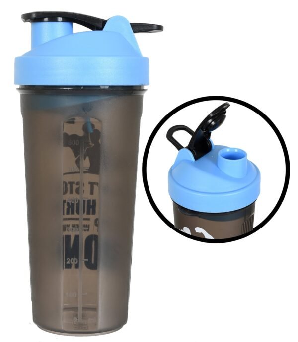 across protein gym shaker, 900ml, blue 5