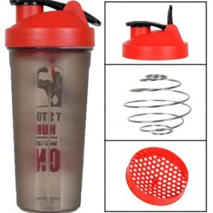 across protein gym shaker, 900ml, red 2
