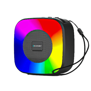 Blaupunkt 5 Watts Mini Bluetooth Portable Speaker with Dynamic RGB Lights and Mobile Phone Holder