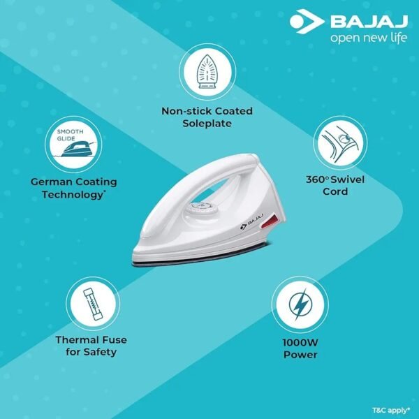 Bajaj Majesty DX 6 Dry Iron - Image 2