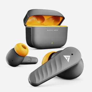 Boult Audio X10 Pro TWS Earbuds with 45H Playtime, Quad Mic Clear Calling, 50ms Xtreme Low Latency Gaming, 10mm Rich Bass Driver, Type-C Fast Charging, IPX5, 5.3 Bluetooth Wireless Ear Buds (Grey)